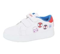 Spidey and His Amazing Friends - Zapatillas de deporte para niños y niñas, color blanco y fácil de fijar, blanco, 26.5 EU