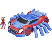 Hasbro - Último rastreador arácnido de Spidey and His Amazing Friends de Marvel, función de Spidey Stunner y Figura de Spidey de 10 cm, a Partir de 3 años