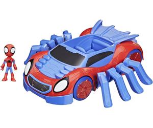 SPIDEY BOX ROTTO Hombre Araña Aracno WEB CRAWLER Con Figura 10cm Hasbro F1460