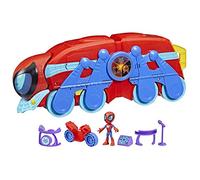 Spidey et ses Amis Extraordinaires, quartier général Arachno-mobile 2 en 1 deluxe, jouet préscolaire, des 3 ans