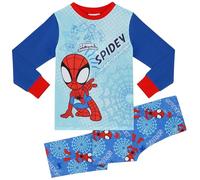 Spidey & Friends Spider-Man - Unisex Pijamas de Manga Larga para Niños - 6-7 Años: 122cm
