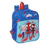 SPIDEY - Mochila Infantil, Mochila Niño, Mochila Escolar, Adaptable a Carro, Ideal para Guardería, Cómoda y Versátil, Calidad y Resistencia, 22x10x27 cm, Color Azul