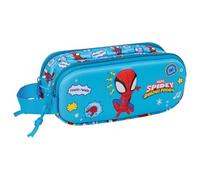 SPIDEY - Portatodo Doble 3D, Estuche Infantil, Estuche Niño, Ideal para Niños en Edad Escolar, Cómodo y Versátil, Calidad y Resistencia, 21x6x8 cm