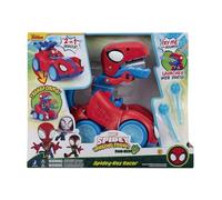 Spidey-Rex Racer de Spidey y su superequipo de Marvel - Vehículo de 20 cm con Sonidos Que transforman el vehículo en un Dinosaurio