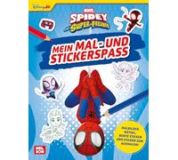 Spidey und seine Super-Freunde: Mein Mal- und Stickerspaß: Malbilder, Rätsel, bunte Sticker und Sticker zum Ausmalen! | Beschäftigungsbuch für Kinder ab 3 Jahren