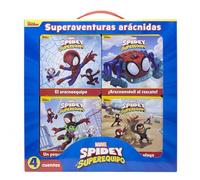 Spidey y su superequipo. Superaventuras arácnidas: Maletín con 4 cuentos