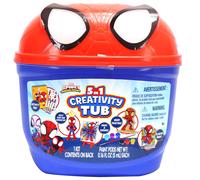 Spidey y sus increbles amigos 5 en 1 tina de creatividad de 50 piezas Artes de preescolar y manualidades Conjuntos de actividades para nios Toy