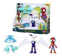 SPIDEY AND HIS AMAZING FRIENDS Marvel, Dino-Webs, Figuras de acción Spider-Man de Ghostasaurus y Spidey