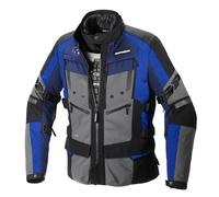 Spidi 4 Season Evo H2Out Chaqueta textil de motocicleta, negro-azul, tamaño M para Hombres