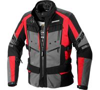 Spidi 4 Season Evo H2Out Chaqueta textil de motocicleta, negro-rojo, tamaño XL