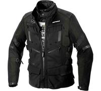 Spidi 4 Season Evo H2Out Chaqueta textil de motocicleta, negro/verde, Talla M