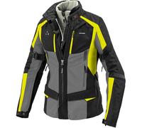 Spidi 4 Season Evo H2Out Chaqueta textil de motocicleta para damas, negro-amarillo, tamaño 2XL para Mujer