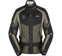 Spidi 4 Season Evo H2Out Chaqueta textil de motocicleta para damas, negro/oliva, Talla L
