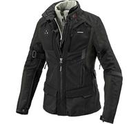Spidi 4 Season Evo H2Out Chaqueta textil de motocicleta para damas, negro-verde, tamaño XL para Mujer