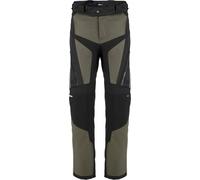 Spidi 4 Season Evo H2Out Pantalones textiles de motocicleta, negro-verde, tamaño M para Hombres