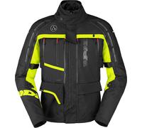 Spidi 4 Season V3 H2Out Chaqueta textil impermeable, negro-gris-amarillo, tamaño L para Hombres