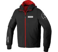 Spidi Armor Evo Sudadera con capucha para motocicletas, negro-rojo, tamaño S para Hombres