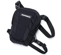 SPIDI Bolsa de Pierna para Moto, 3 litros, Correas extraíbles, Color Negro, Negro, 3 L, Bolsillo en la Pierna