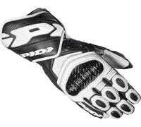 Spidi Carbo 7 Guantes de la motocicleta, Negro/Blanco, Talla 3XL