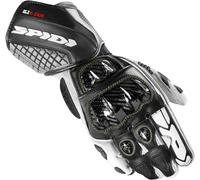 Spidi Carbo Kangaroo Guantes de motocicleta, negro-blanco, tamaño XL para Hombres