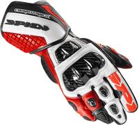 Spidi Carbo Track Evo, Guantes L male Negro/Blanco/Rojo