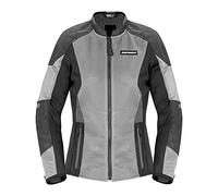 Spidi Super Net Chaqueta textil de moto para mujer, gris, Talla M