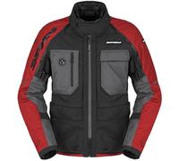 Spidi Crossmaster 2 H2Out Chaqueta textil de moto impermeable, rojo, tamaño 4XL para Hombres