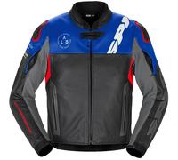 SPIDI Chaquetas DP Progressive Leather Black / Red / Blue 50