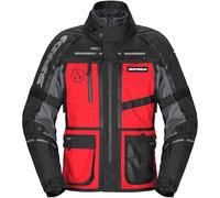 Spidi Hard Track 3 H2Out Chaqueta textil de moto impermeable, rojo, tamaño 2XL para Hombres