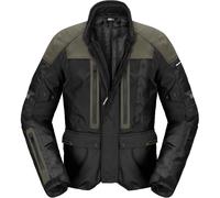 Spidi Traveler 3 Evo H2Out chaqueta textil impermeable para motocicletas, negro-verde, tamaño L para Hombres