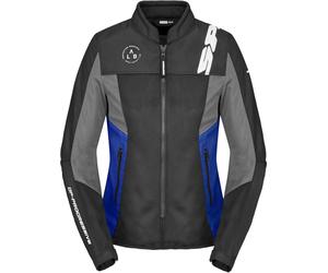 Spidi Corsa Net Windout Chaqueta textil de moto, negro-azul, tamaño S para Mujer