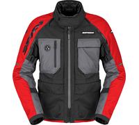 Spidi Crossmaster 2 H2Out Chaqueta textil de moto impermeable, rojo, tamaño 5XL para Hombres