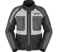 Spidi Crossmaster 2 H2Out Chaqueta textil de moto impermeable, negro-blanco, tamaño 2XL para Hombres