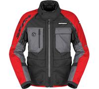 Spidi Crossmaster 2 H2Out Chaqueta textil de moto impermeable, rojo, tamaño 3XL para Hombres