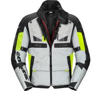 Spidi Crossmaster Chaqueta textil para motocicleta, blanco-amarillo, tamaño M para Hombres