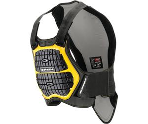 Spidi Defender B&C 160-170 Armadura pectoral, negro-amarillo, tamaño L para Hombres