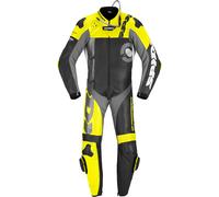 Spidi DP-Progressive Perforated Pro Traje de cuero para motocicleta de una pieza, negro-amarillo, tamaño 50