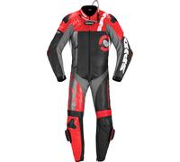 Spidi DP-Progressive Pro, traje de cuero 1pcs. perforado 50 male Negro/Rojo/Gris