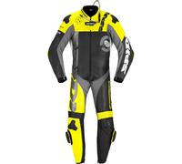 Spidi DP-Progressive Pro, traje de cuero 1pcs. perforado 52 male Negro/Amarillo Neón/Gris