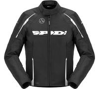 Spidi Dragon H2OUT Chaqueta Textil de Motocicleta Impermeable, Negro/Blanco, Talla 3XL