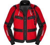 Spidi Enduro Pro Chaqueta textil para motocicletas, negro-rojo, tamaño L para Hombres