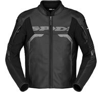 Spidi Evorider 3 Chaqueta de cuero para moto, negro, tamaño 46 para Hombres
