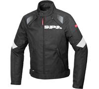 Spidi Flash Evo H2Out Chaqueta textil de motocicleta, Negro/Blanco, Talla 3XL