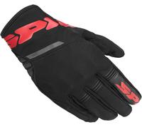 Spidi Flash H2OUT Guantes de moto para mujer, negro/rojo, Talla S