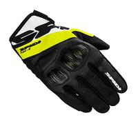 Spidi Flash-R Evo Guantes de motocicleta, negro-amarillo, tamaño XL para Hombres