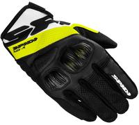 Spidi Flash-R Evo Guantes de motocicleta, negro-amarillo, tamaño M para Hombres
