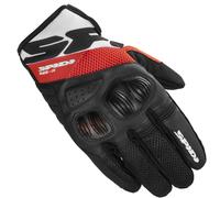 Spidi Flash-R Evo Guantes de motocicleta, negro-rojo, tamaño XL para Hombres