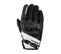 SPIDI, Flash-R EVO - Guantes de Verano para Hombre, Protectores y Resistentes, Antideslizantes, Aptos para Pantalla táctil, Peso 0,1 kg, Color Negro y Blanco, Talla S