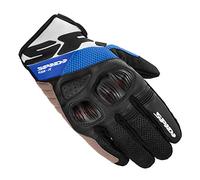 SPIDI, Flash-R EVO, Guanti Moto per Uomo, Protettivi e Resistenti, Guanti Moto Estivi Impermeabili e Antiscivolo, con Touchscreen Capacitivo, Peso Medio 0, 1 kg, Colore Nero e BLU, Taglia L
