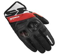 SPIDI, Flash-R EVO, Guanti Moto per Uomo, Protettivi e Resistenti, Guanti Moto Estivi Impermeabili e Antiscivolo, con Touchscreen Capacitivo, Peso Medio 0, 1 kg, Colore Rosso, Taglia S